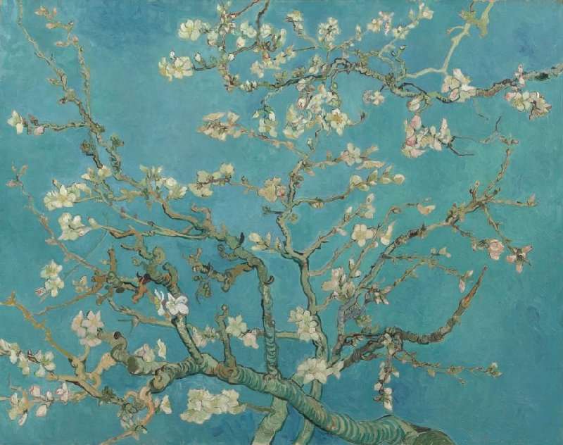 Kwitnące kwiaty Van Gogha puzzle online