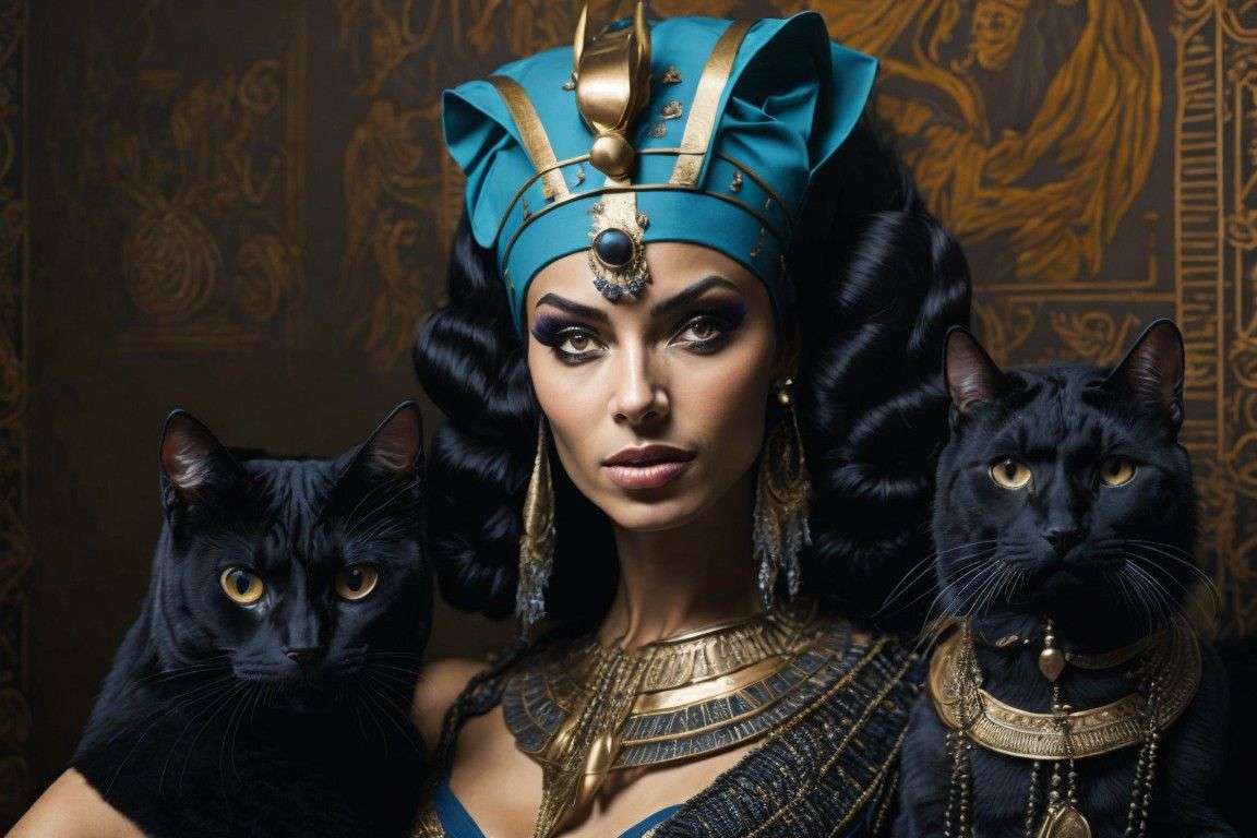 Kleopatra i jej koty puzzle online
