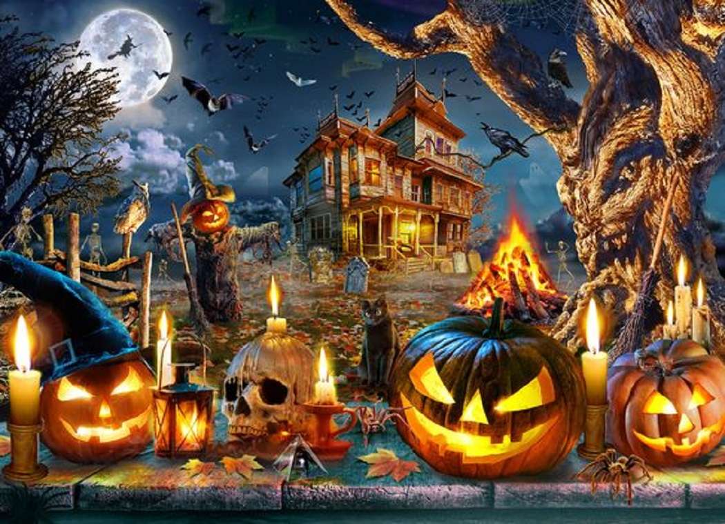 Oczekiwanie na nadejście Halloween puzzle online
