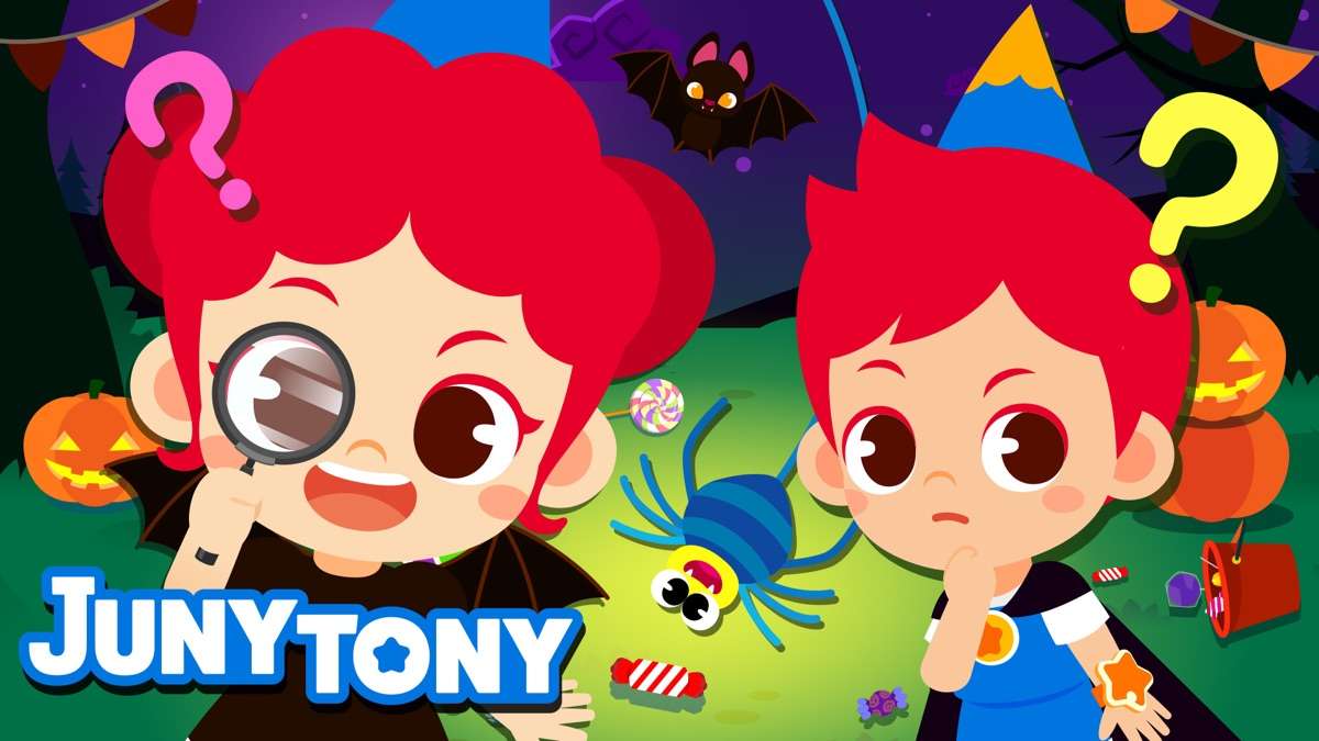 Juny i Tony Halloween puzzle online