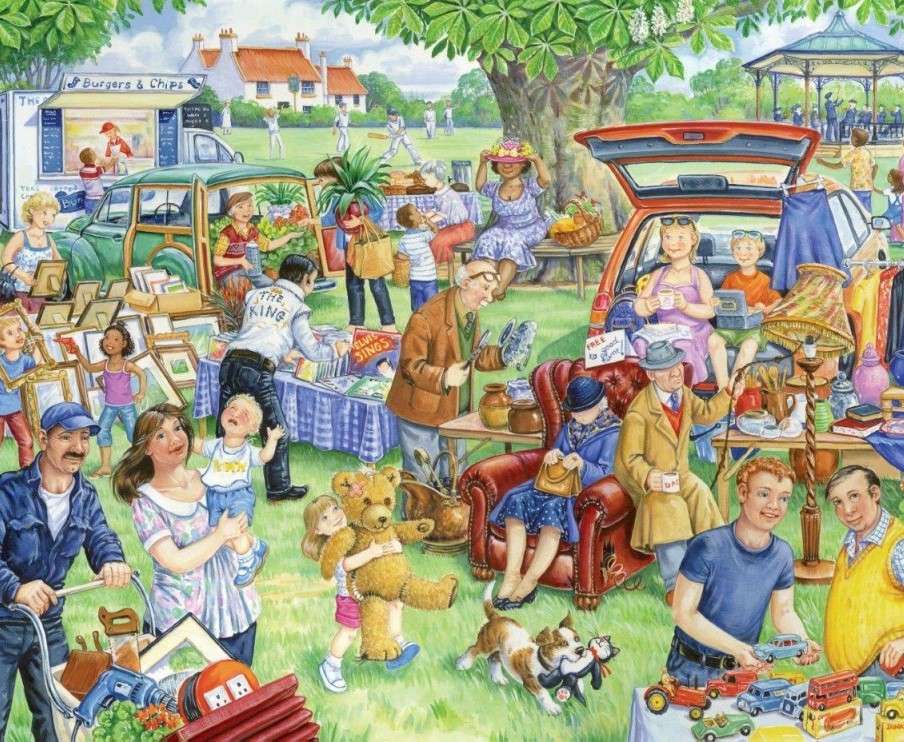 Piknik w miasteczku puzzle online