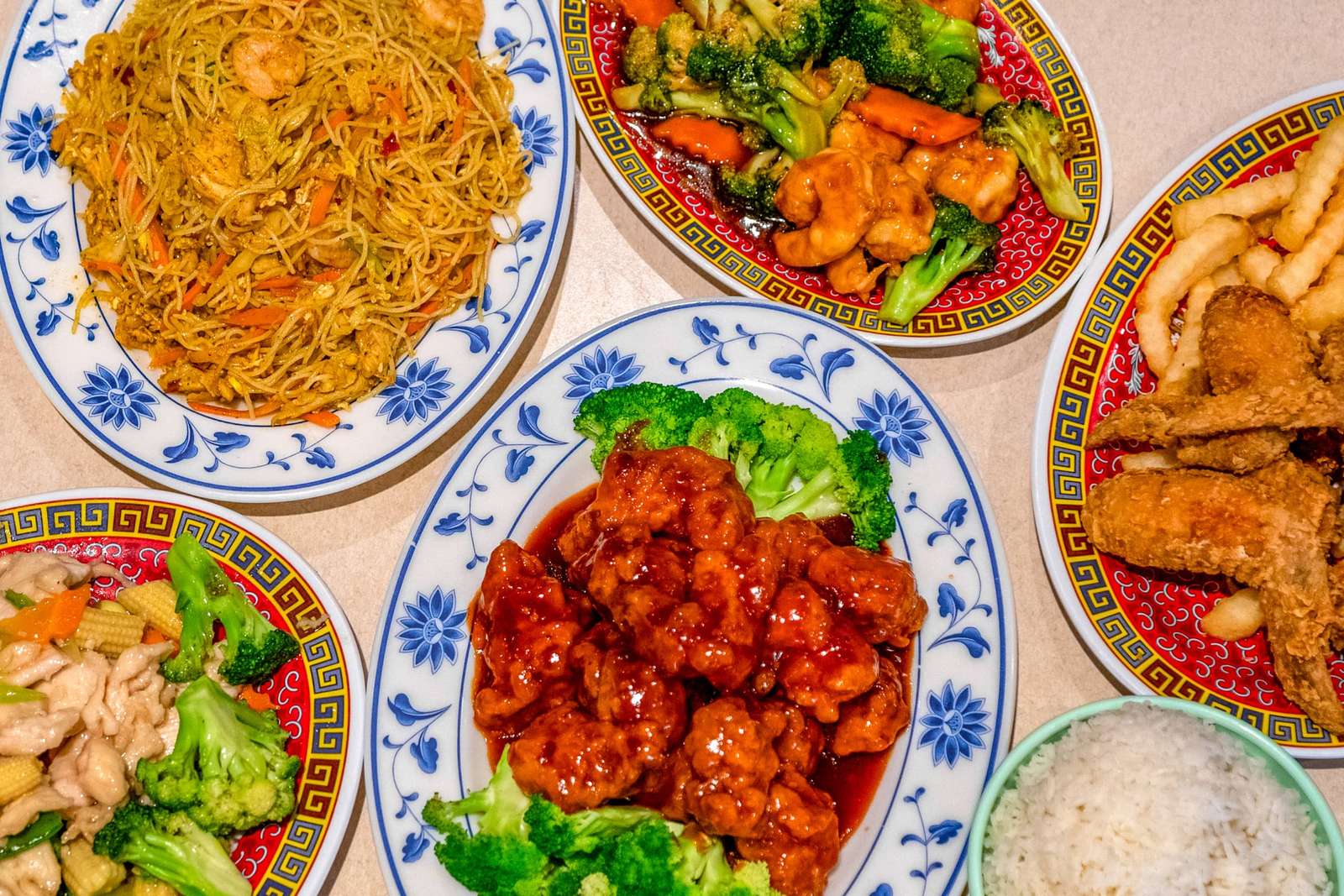 Chińskie jedzenie puzzle online