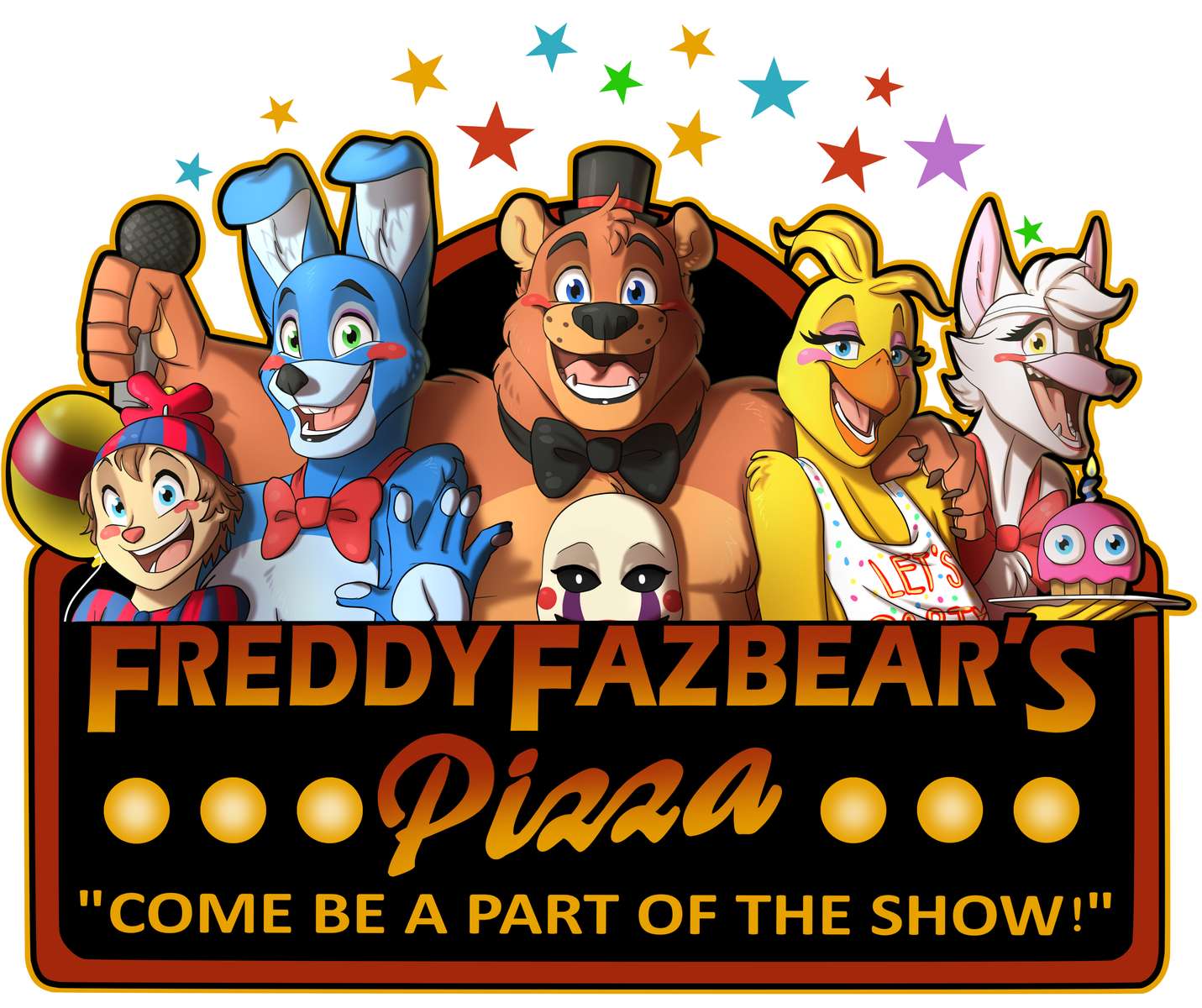 fnaf fnaf logo puzzle online