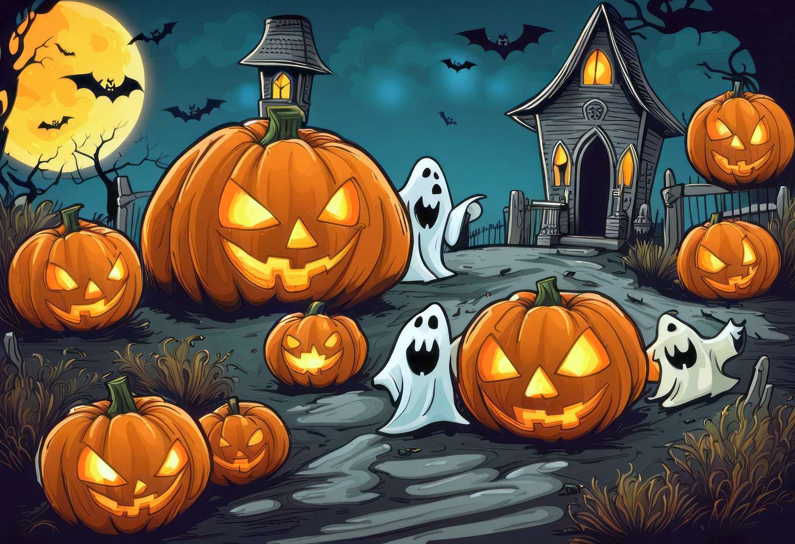 Halloween - zabawa się rozkręca! puzzle online