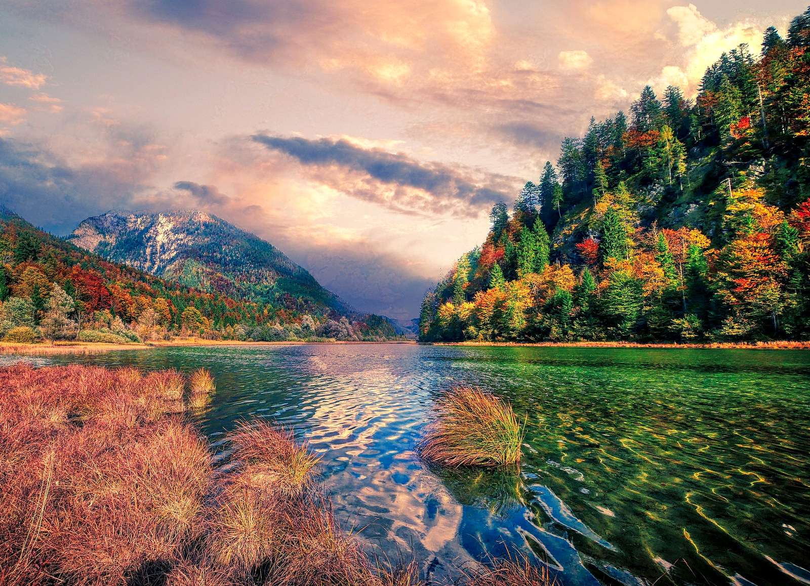 Alpejskie jezioro w Niemczech puzzle online