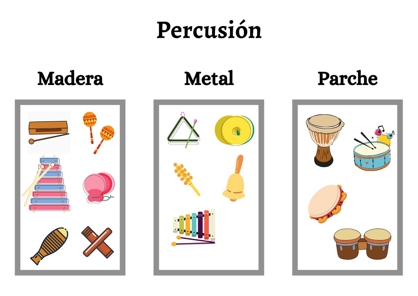 Instrumenty perkusyjne puzzle online