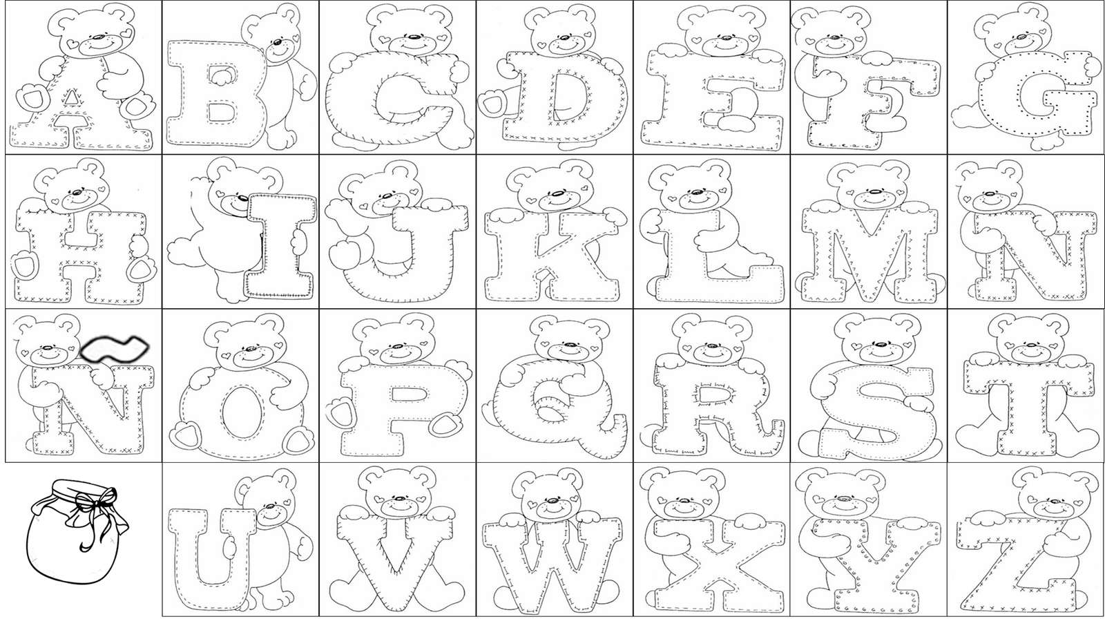 Alfabet puzzle online