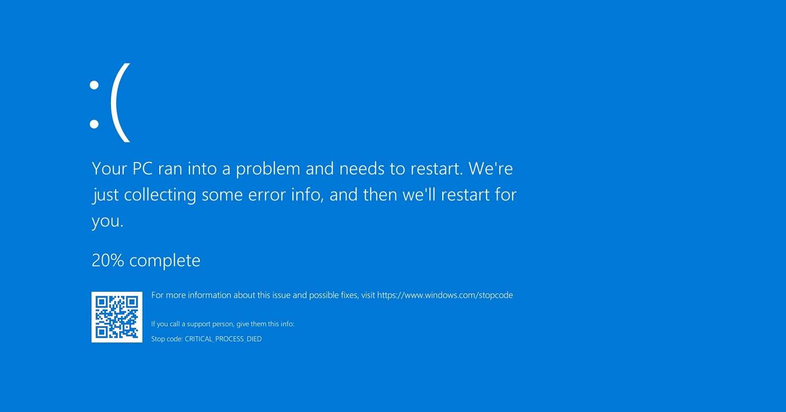 BSOD systemu Windows 10 2010 puzzle online