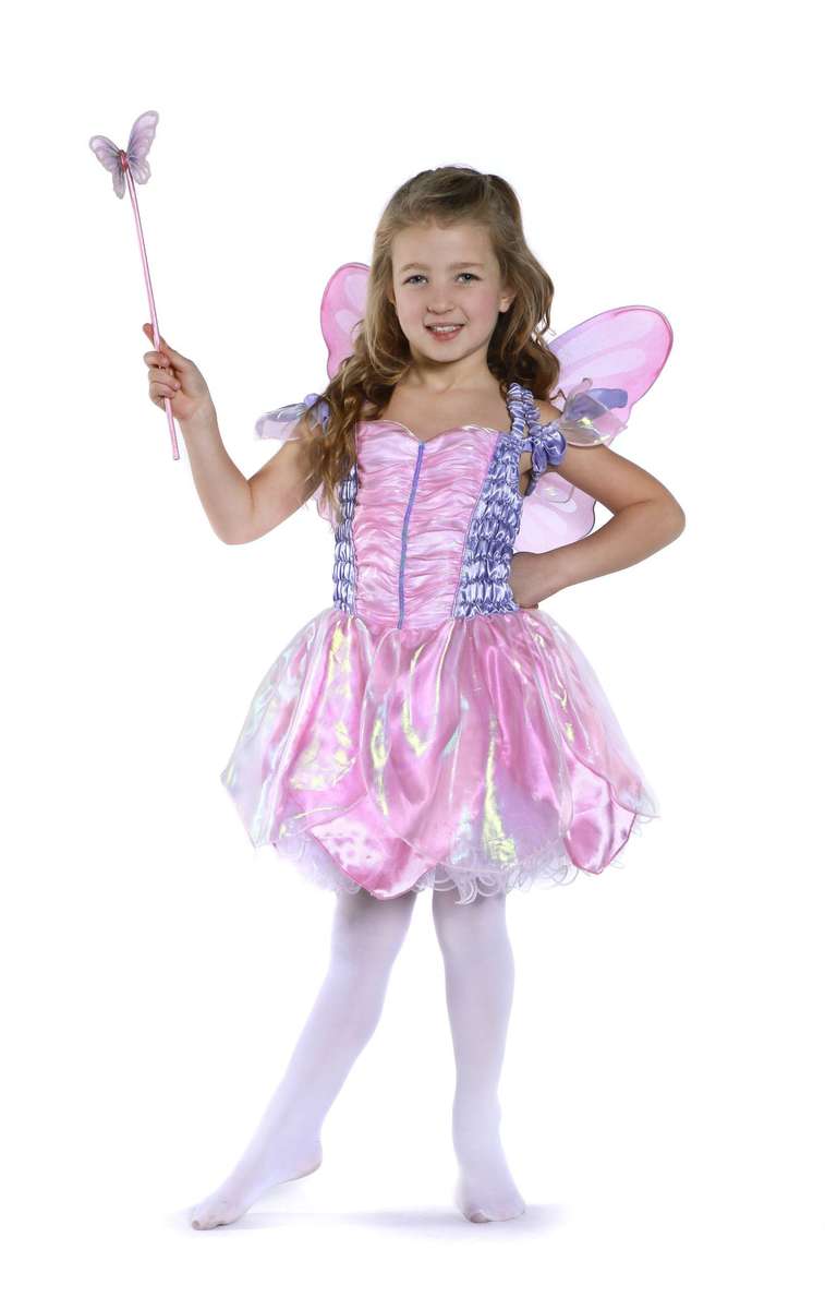 Cotton Candy Fairy Costume with Wings (Small (3-4 puzzle online