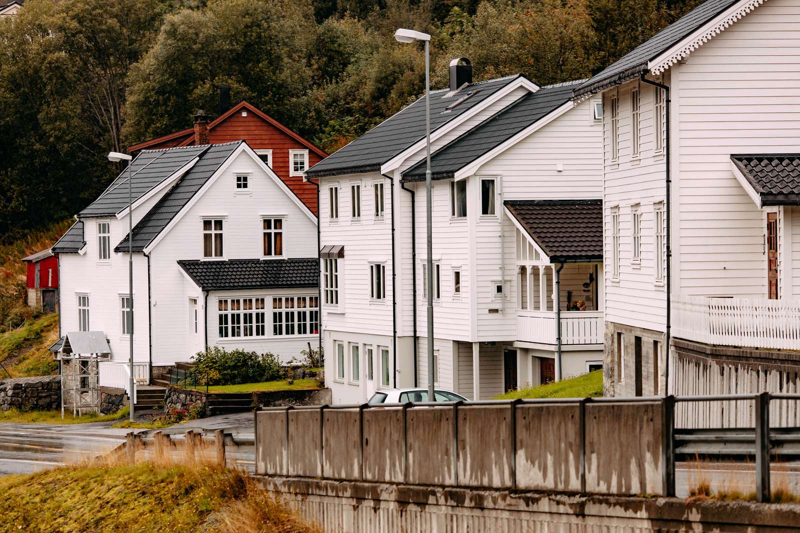 Typowe norweskie domy puzzle online