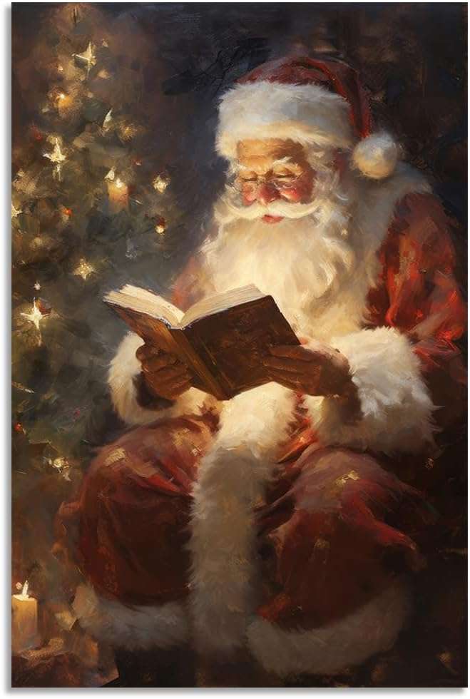 Mikołaj też kocha dobrą książkę! puzzle online