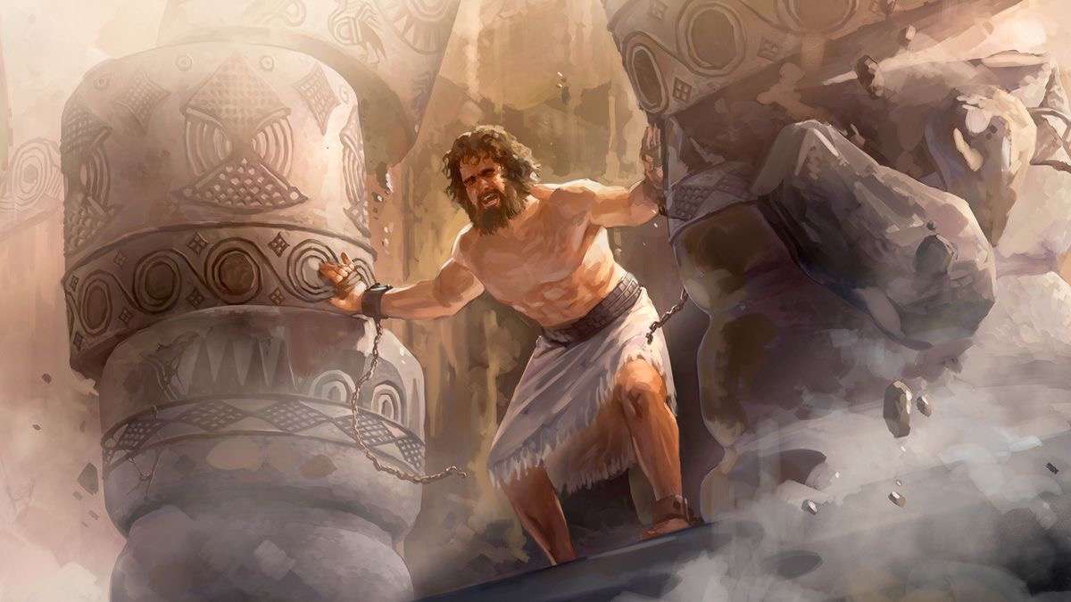 Samson i jego wiara puzzle online