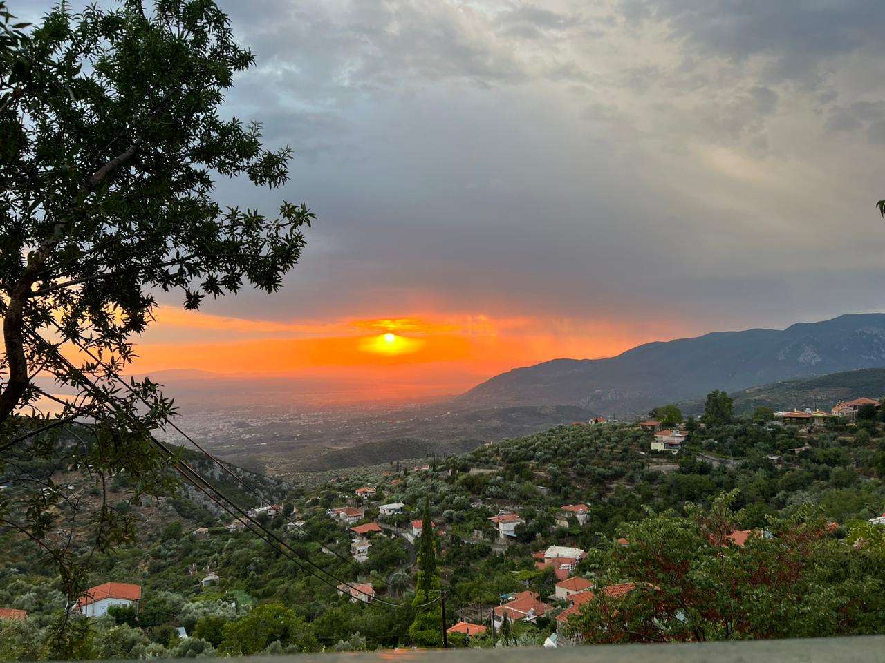 zachód słońca w Grecji puzzle online