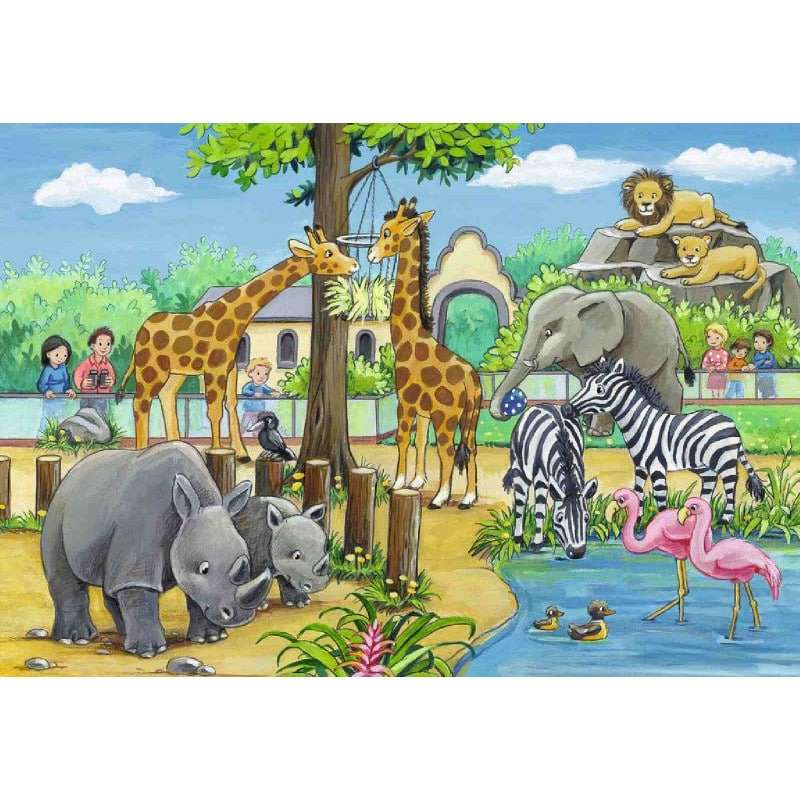 Zagadka zoo puzzle online