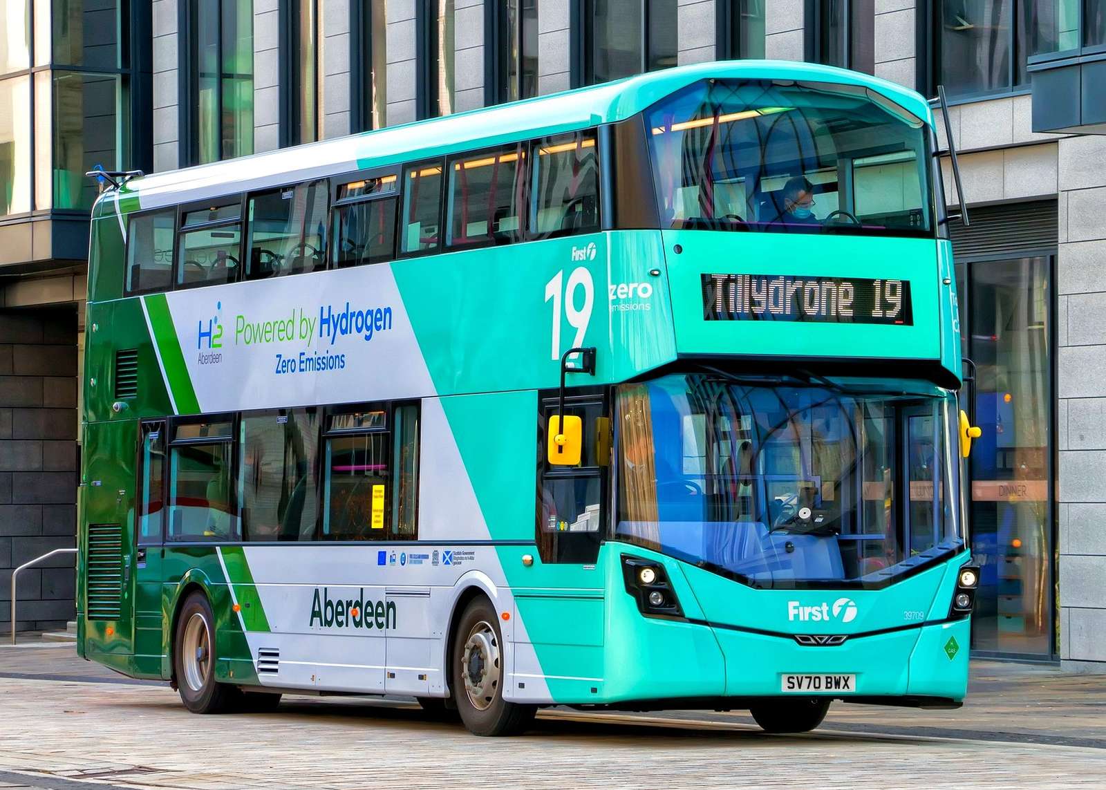 Autobus z napędem wodorowym (Szkocja, Aberdeen) puzzle online