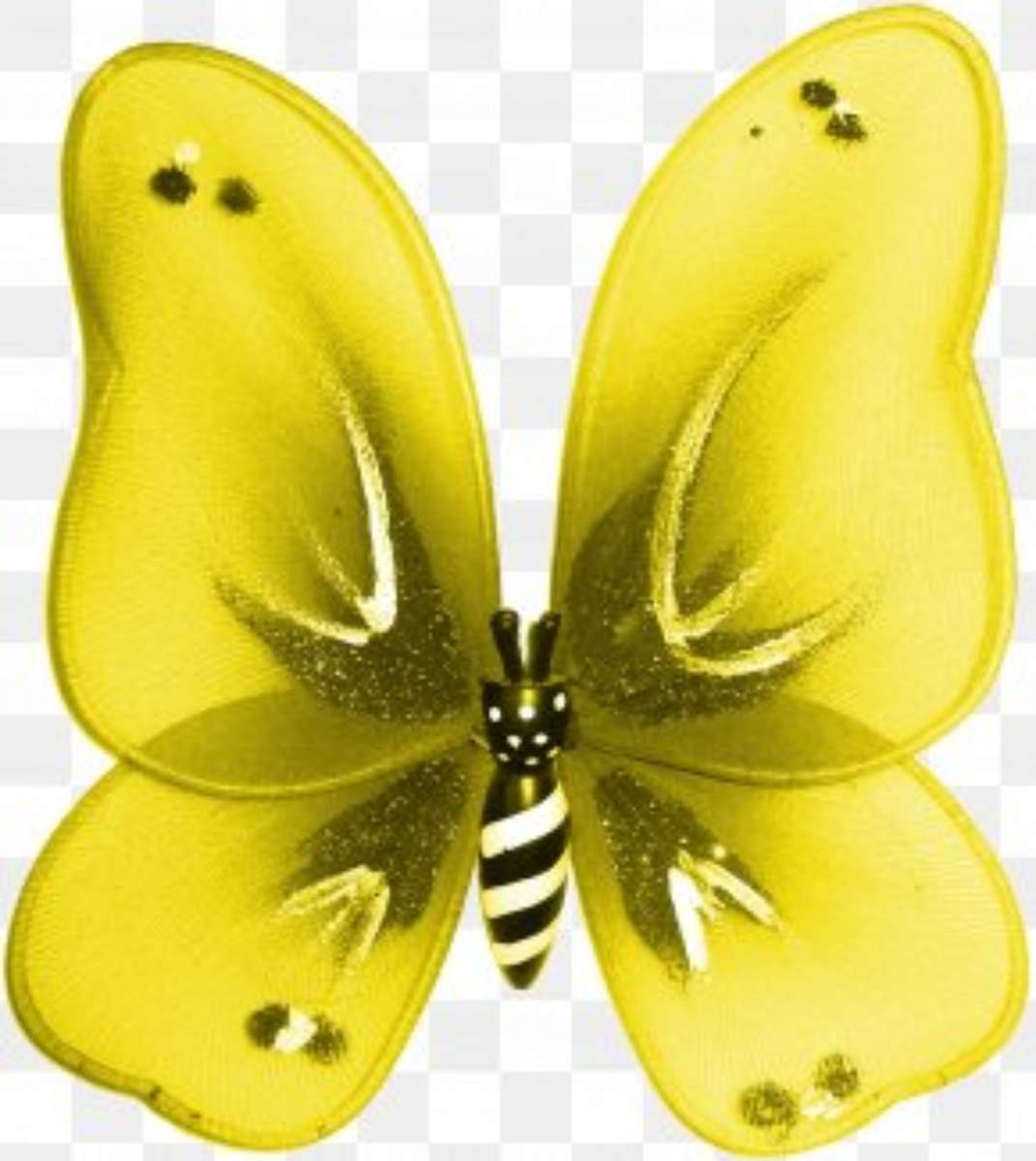 najpiękniejszy żółty motyl puzzle online