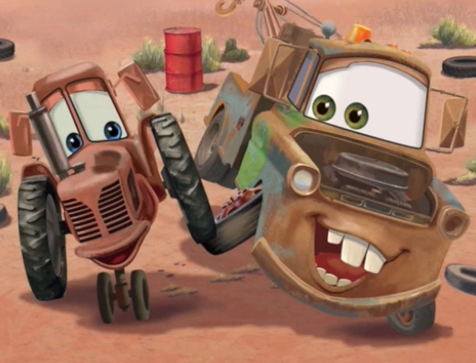 Mater i mały traktor❤️❤️❤️❤️❤️ puzzle online