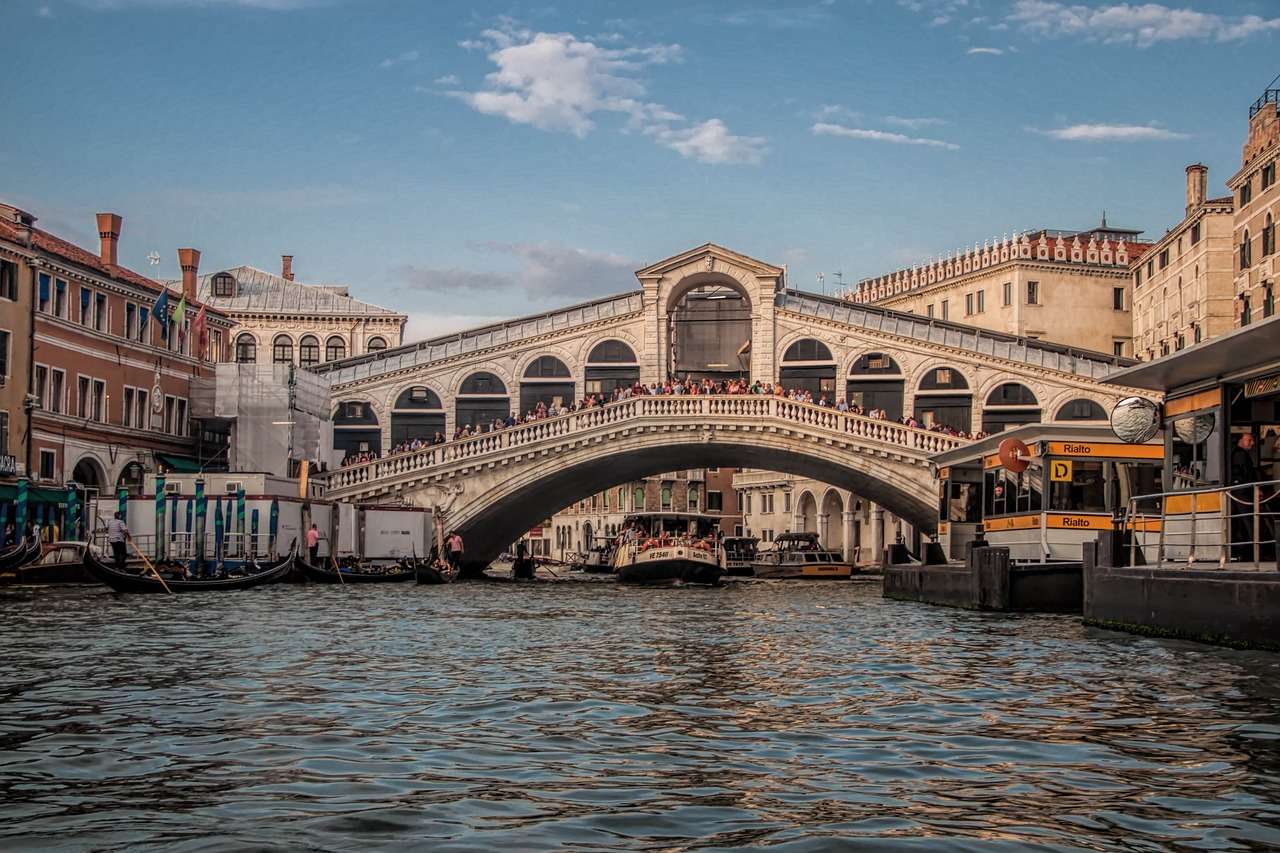 Wenecja, Włochy, most Ponte di Rialto puzzle online