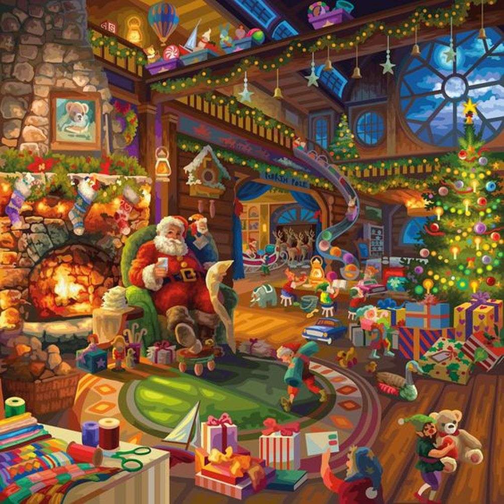 Świąteczny sklep Świętego Mikołaja puzzle online