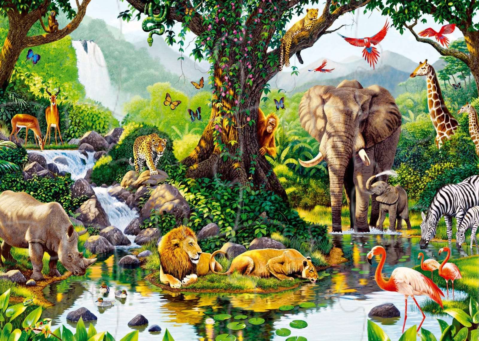 zwierzęta krajobrazowe puzzle online