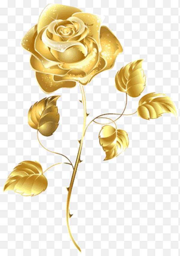 najpiękniejsza złota róża puzzle online