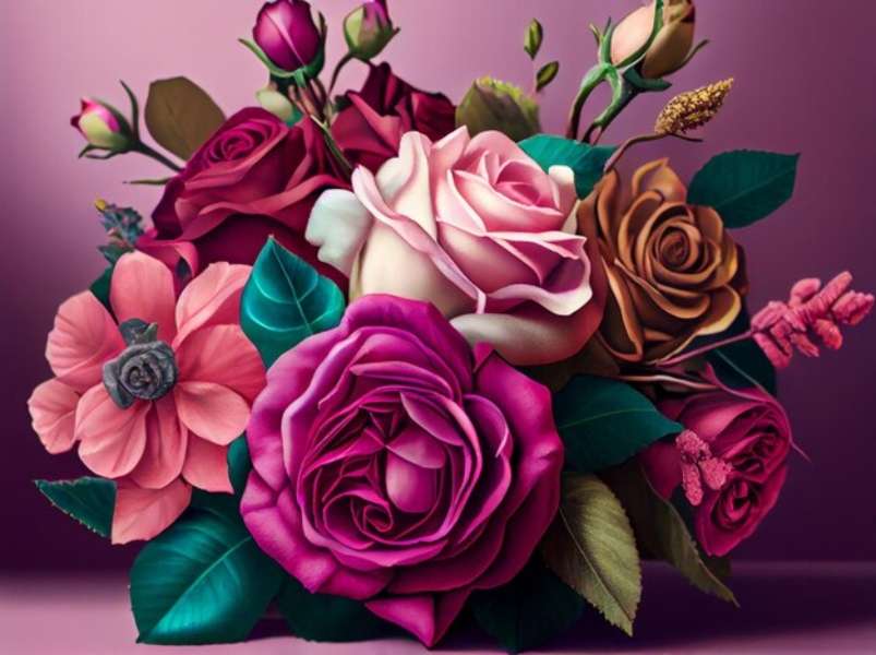najpiękniejsze róże puzzle online