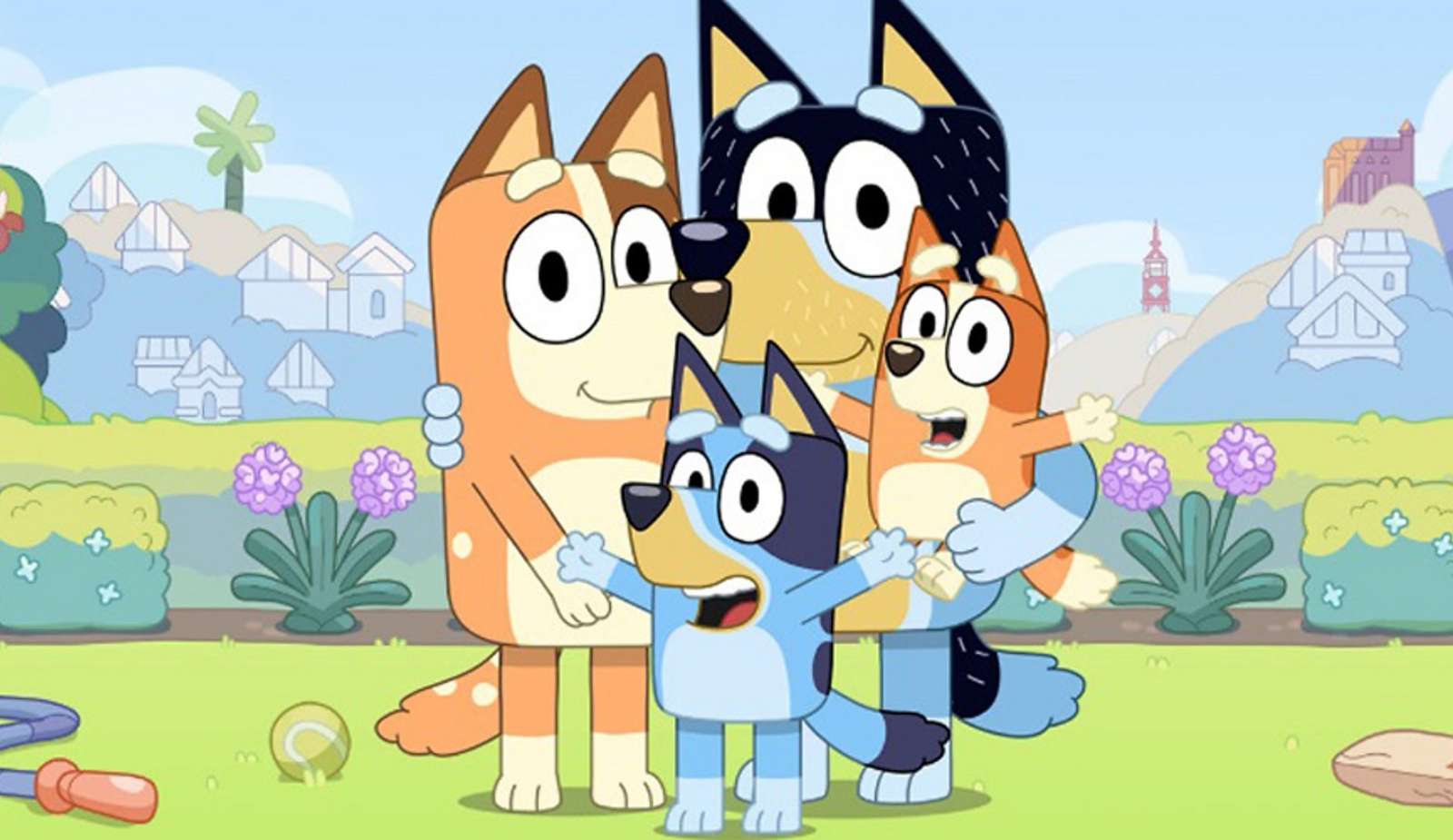 bluey i jej rodzinka puzzle online