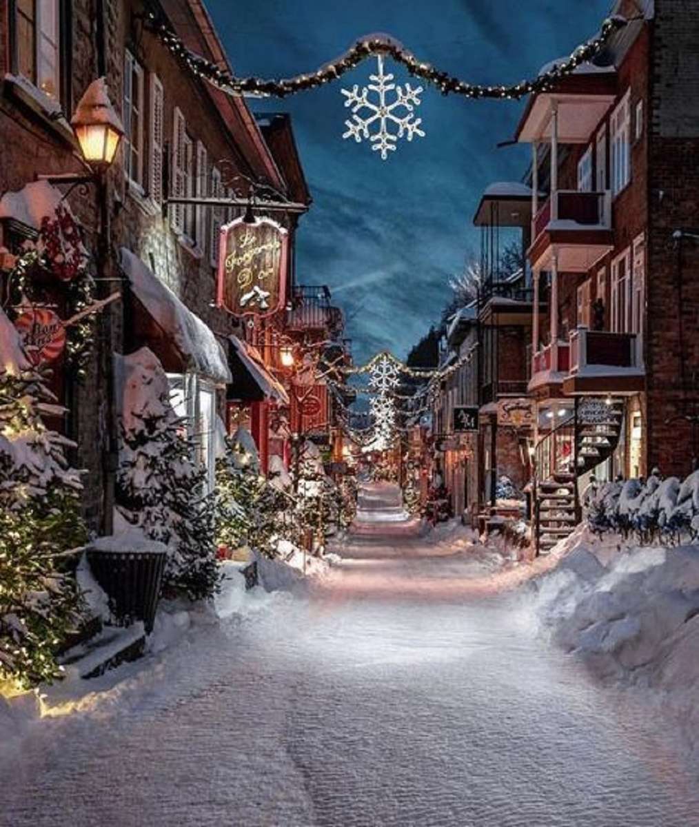 Boże Narodzenie w Quebecu - Kanada puzzle online
