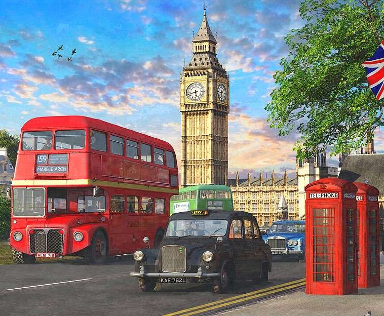 Pojazdy w Londynie puzzle online