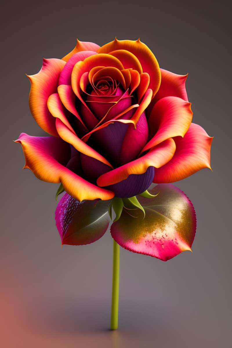 bardzo piękna róża puzzle online