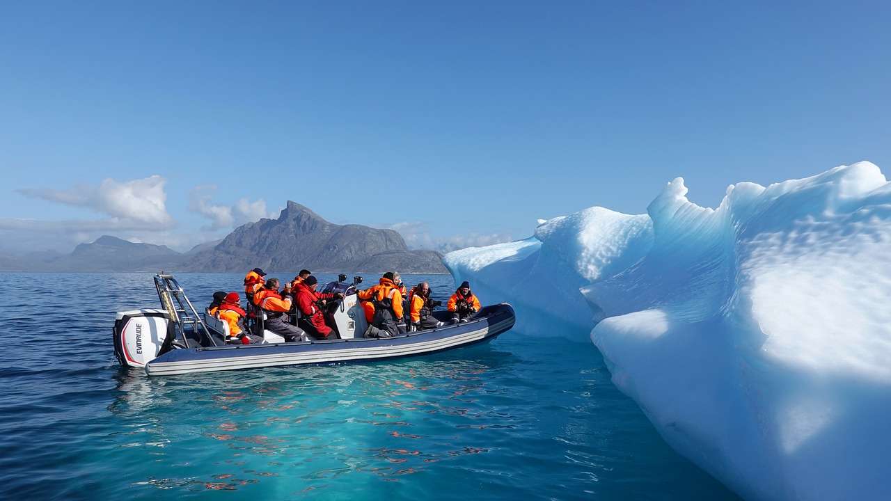 Góra lodowa, lód, Grenlandia puzzle online