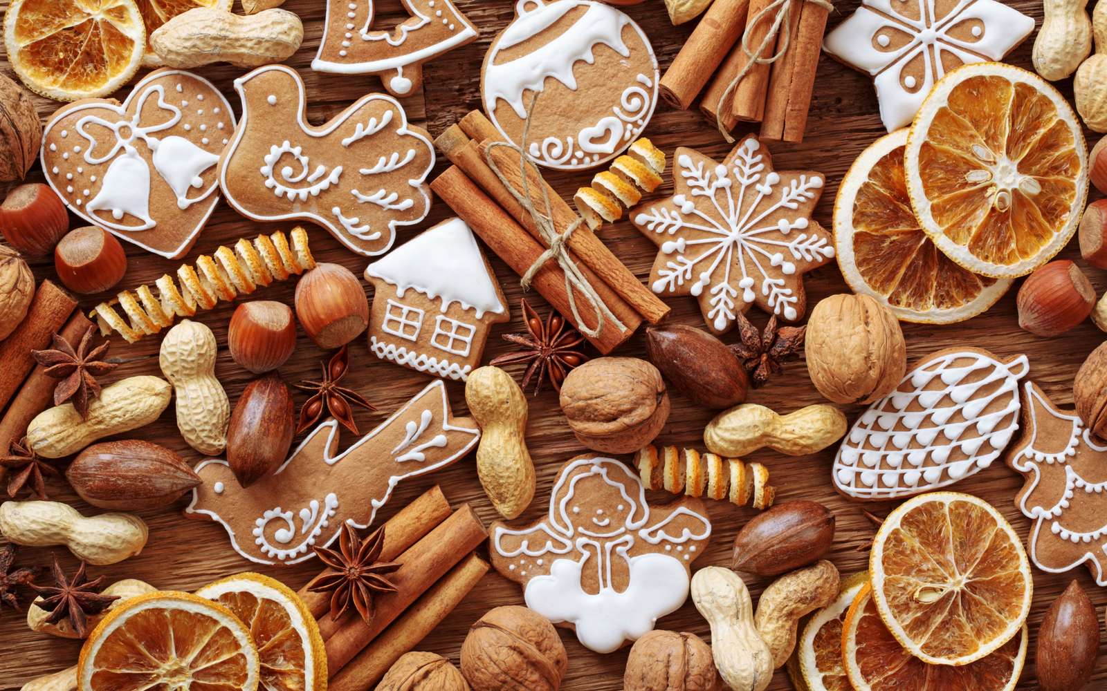 Ciastka świąteczne puzzle online