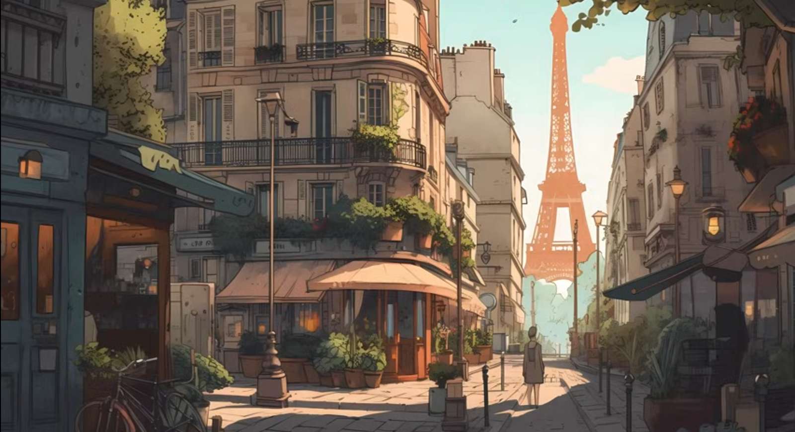Paryż Francja latem puzzle online