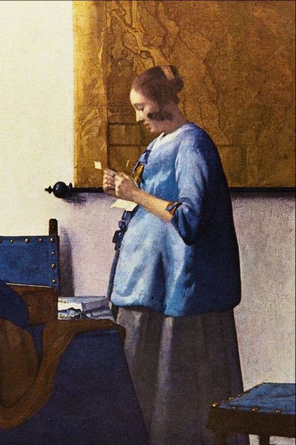 Vermeer - Kobieta czytająca list puzzle online