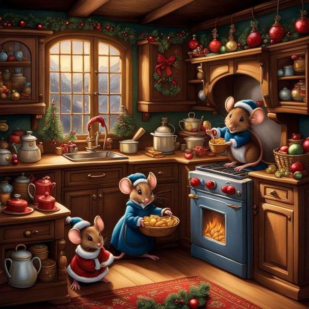 Święta Bożego Narodzenia szczęśliwa rodzina puzzle online