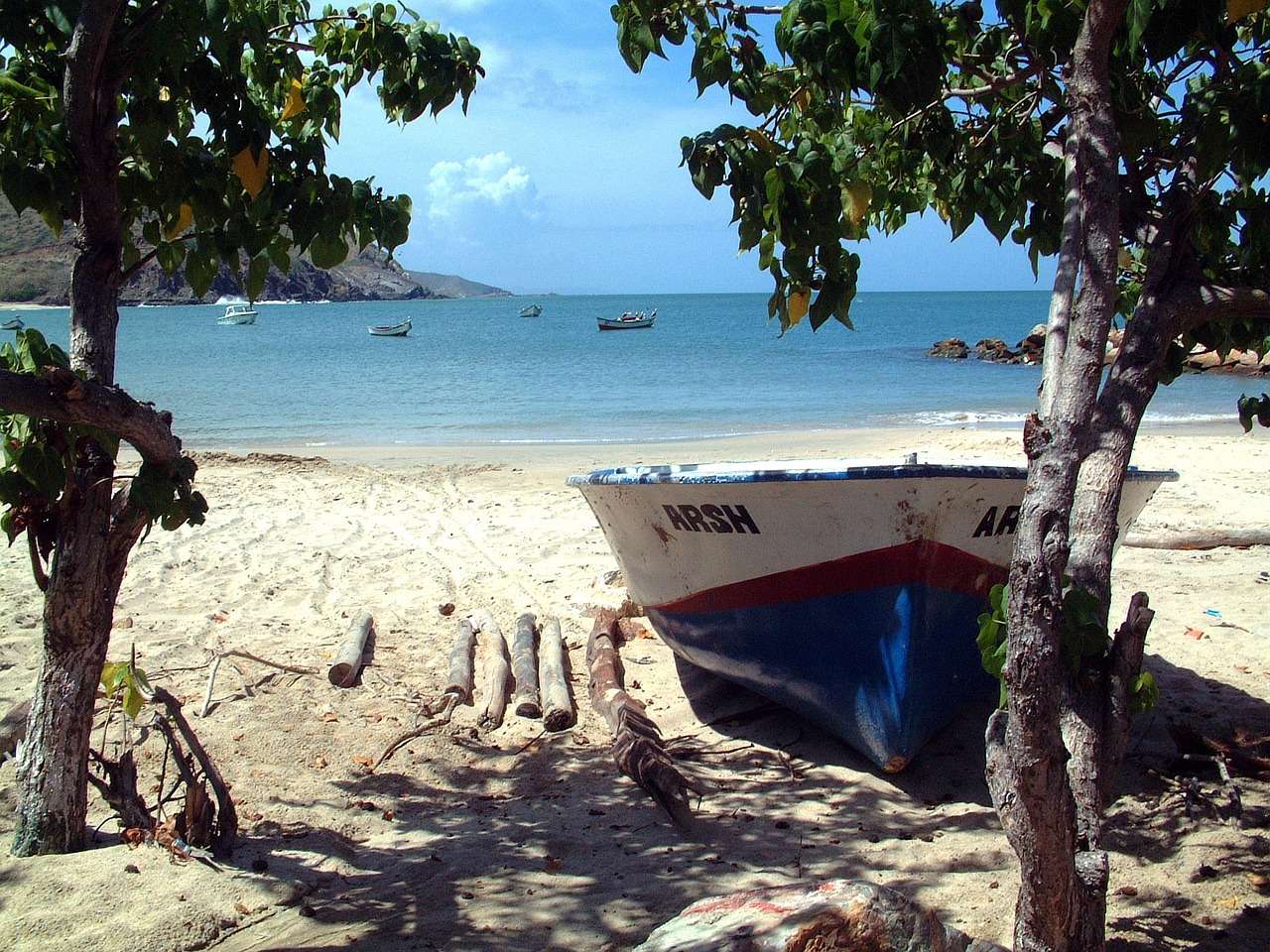 Wenezuela, łódź, morze puzzle online