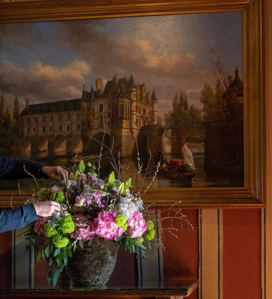 Bukiet z zamku Chenonceau w Val de Loire puzzle online
