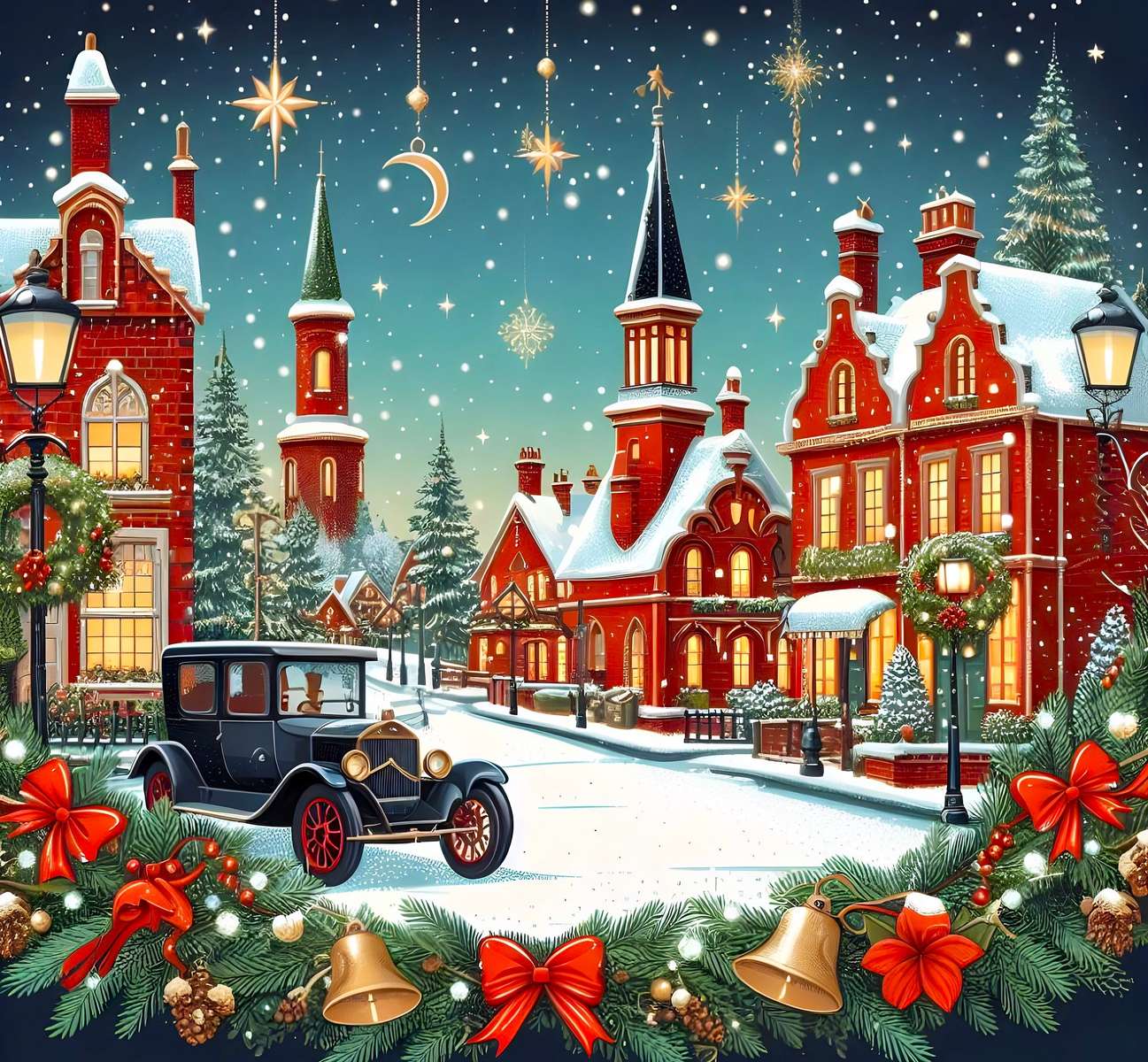Cudowny czas świąt Bożego Narodzenia puzzle online