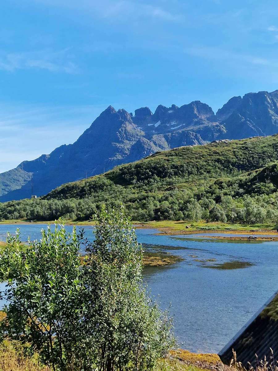 Norwegia góry i woda puzzle online