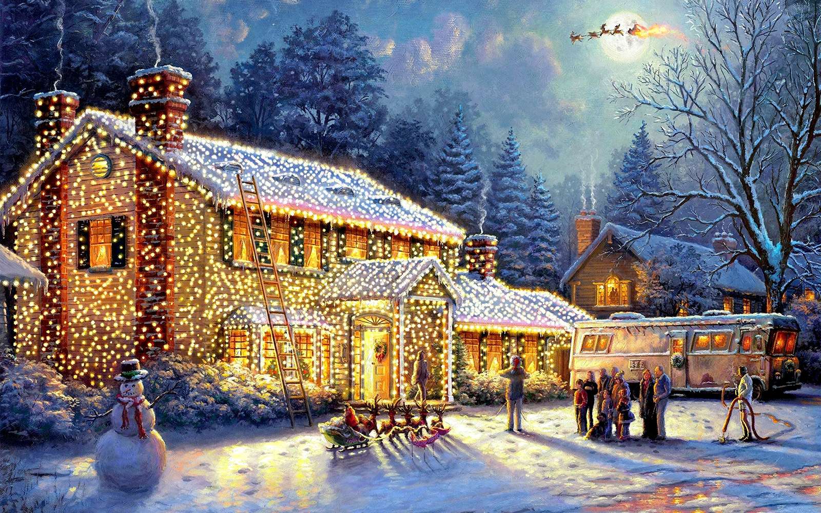 Świecąca dekoracja świąteczna puzzle online