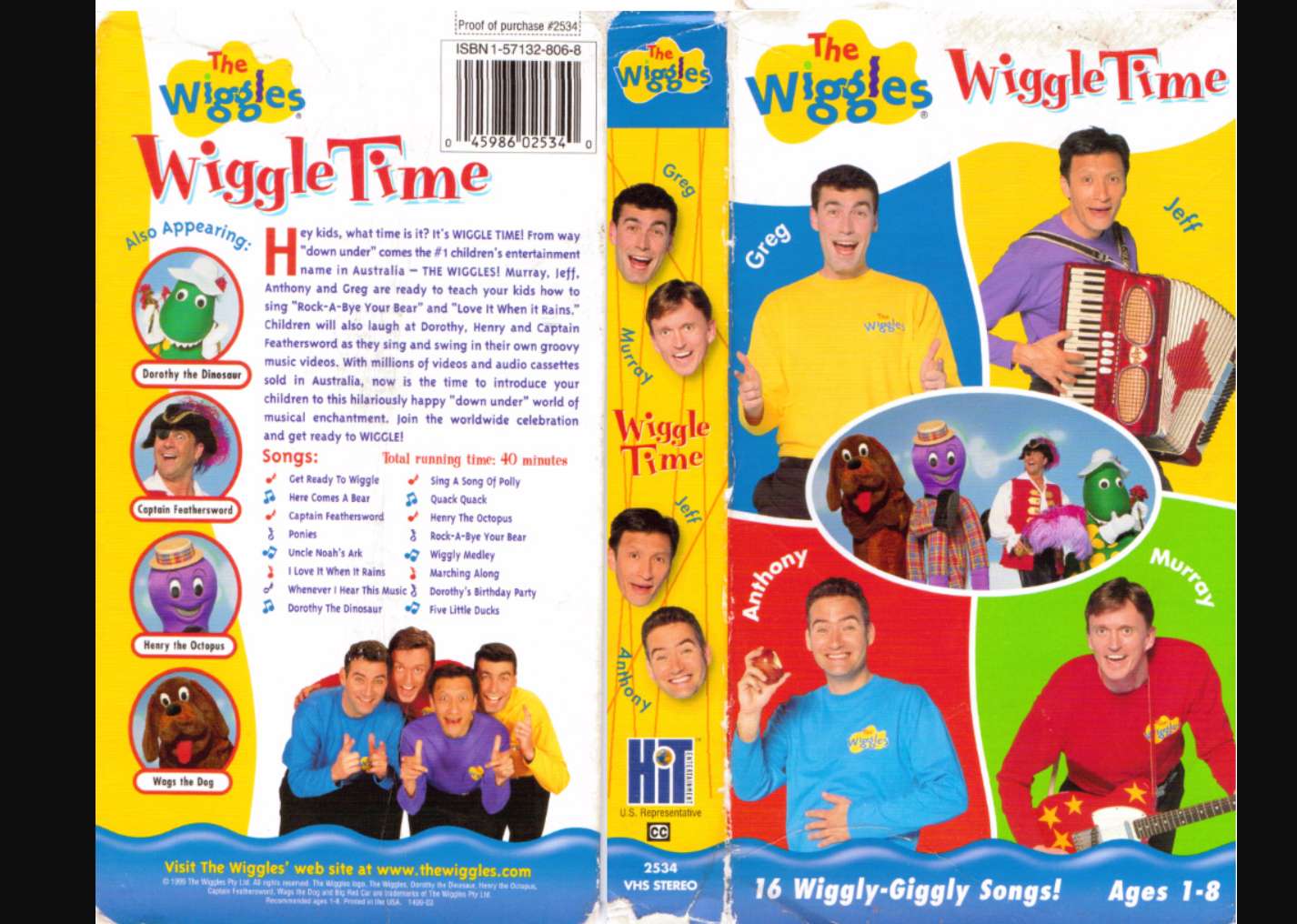 Czas Wiggle Time TAŚMA VHS 1998 puzzle online