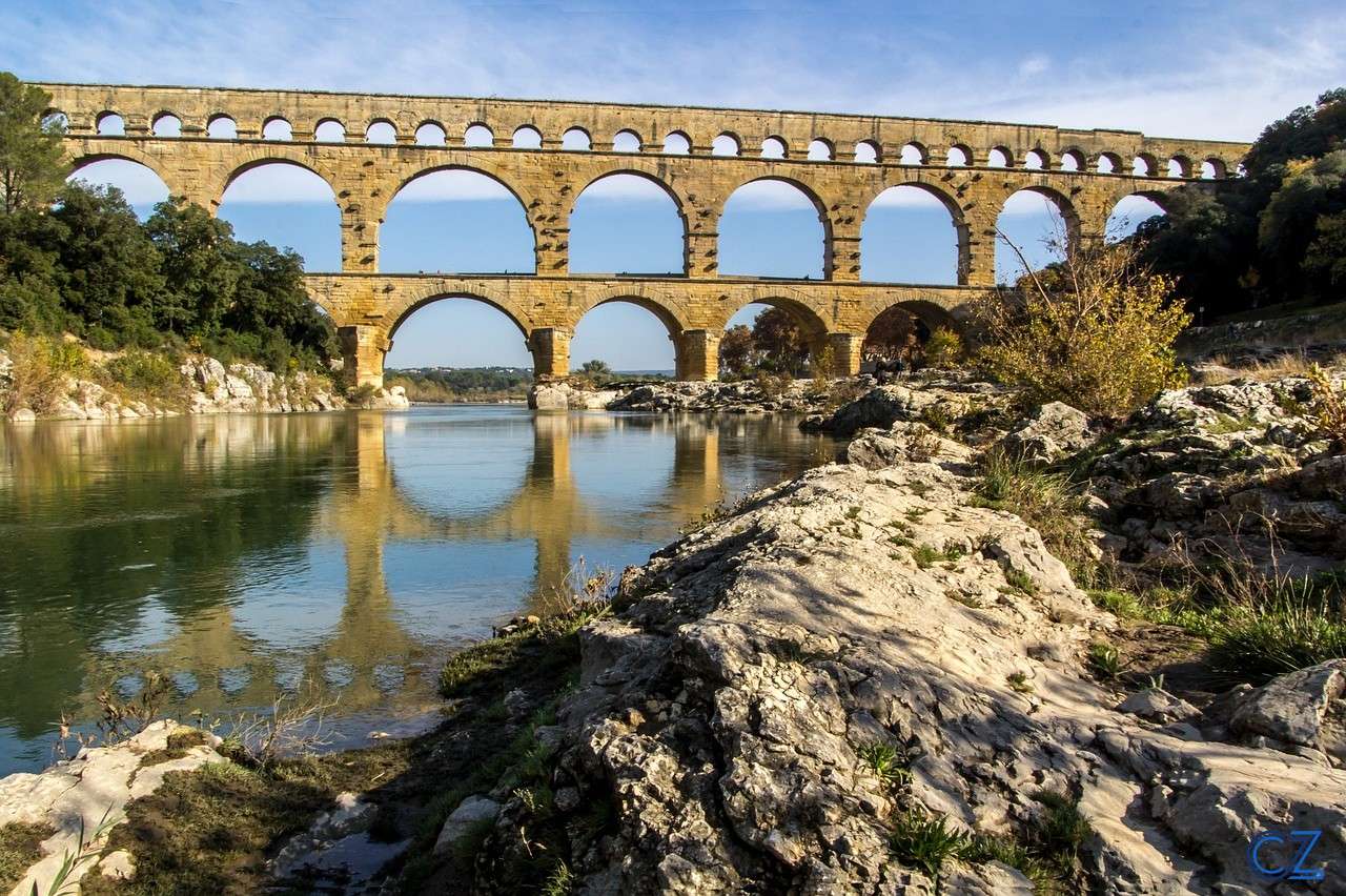 Pont du gard, Francja, Akwedukt puzzle online