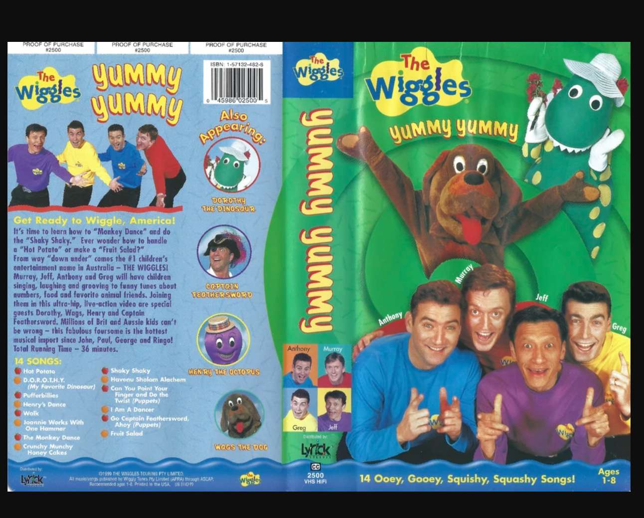 Wiggles 1998 VHS Pyszne, pyszne puzzle online