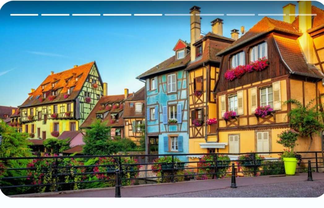 Francuskie domy Colmar puzzle online