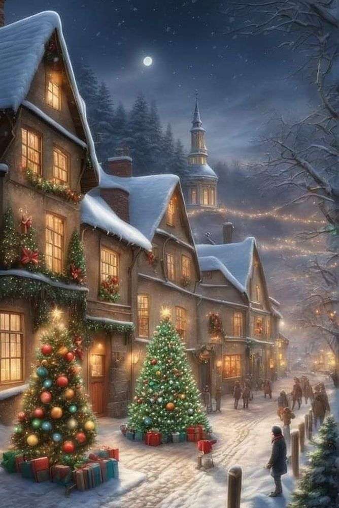 Magiczna noc Bożego Narodzenia puzzle online