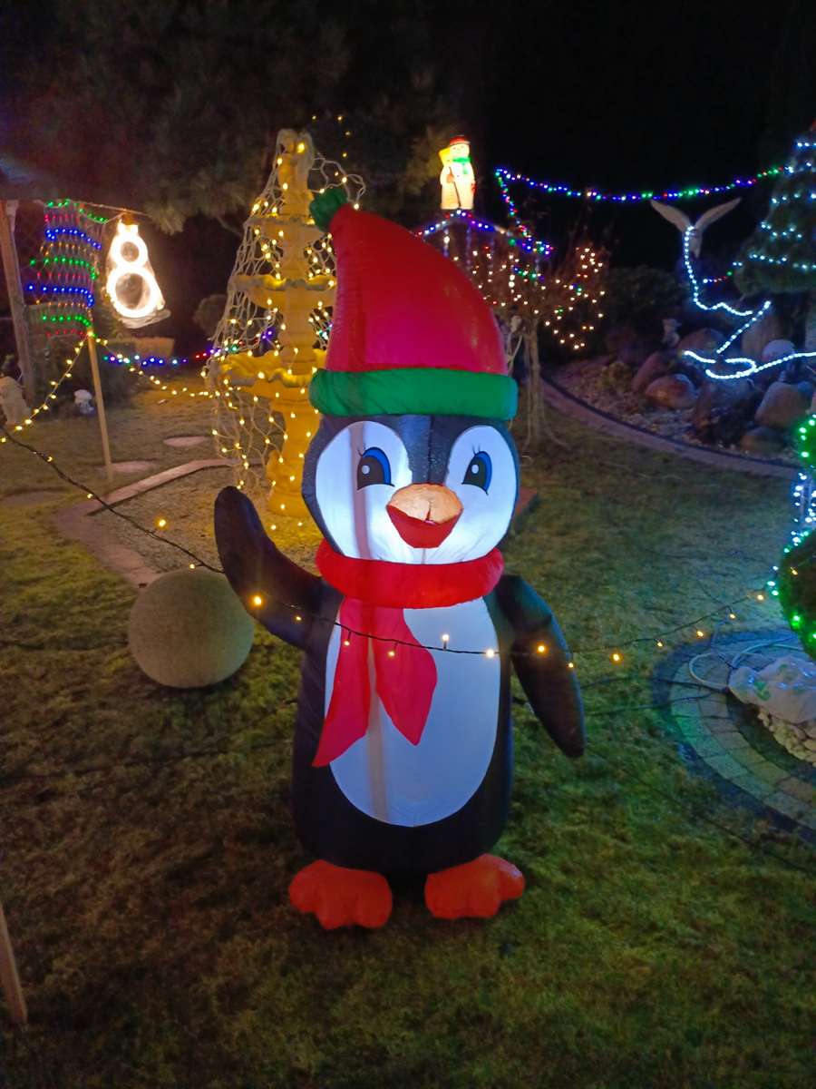 Świąteczny pingwinek puzzle online