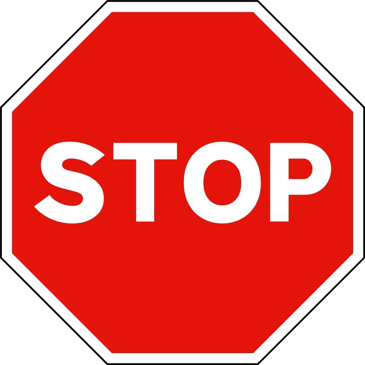 Znak drogowy STOP puzzle online