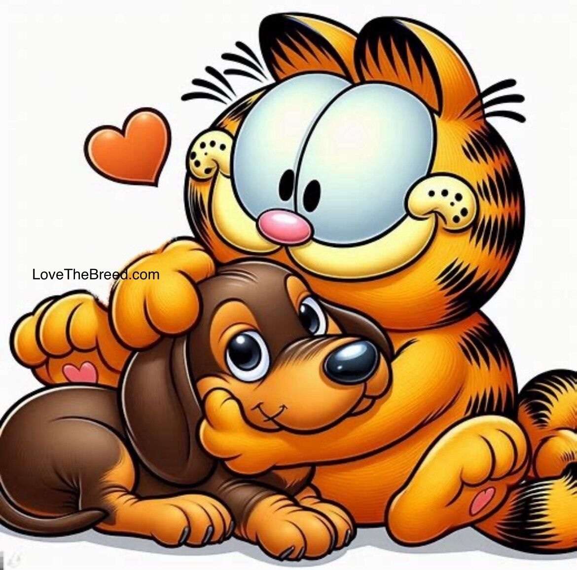 Garfield uwielbia jamniki puzzle online