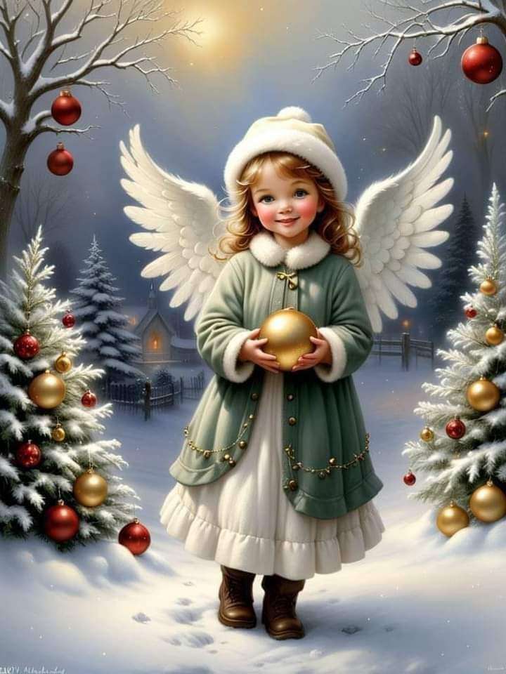 aniołek na Święta puzzle online