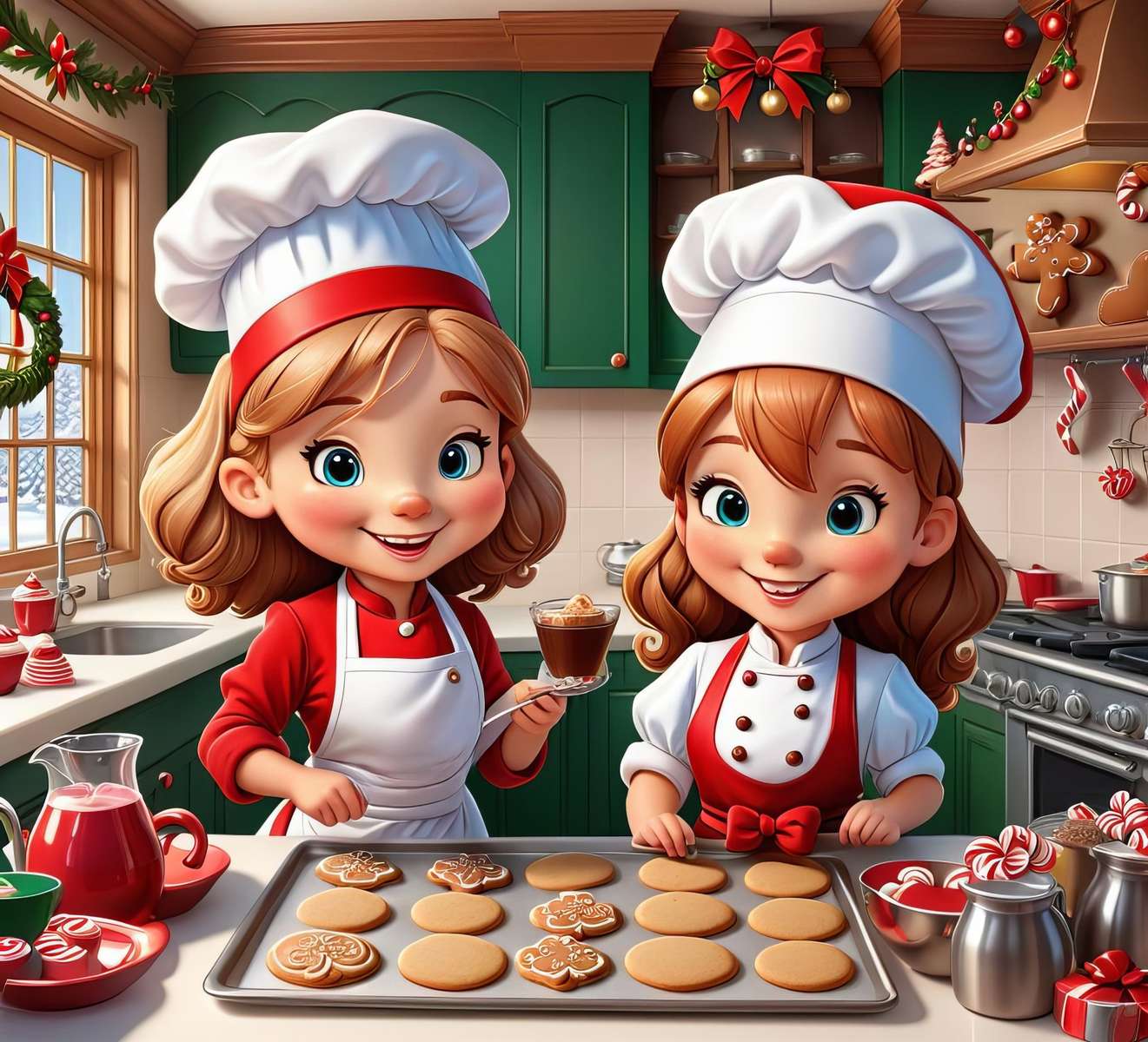 Mistrzowie świątecznych ciasteczek puzzle online